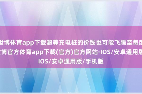 世博体育app下载超等充电桩的价钱也可能飞腾至每度2.9元-世博官方体育app下载(官方)官方网站·IOS/安卓通用版/手机版