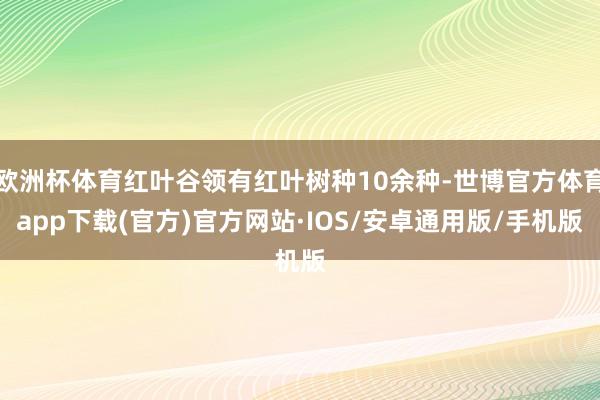 欧洲杯体育红叶谷领有红叶树种10余种-世博官方体育app下载(官方)官方网站·IOS/安卓通用版/手机版