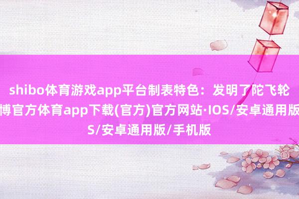 shibo体育游戏app平台制表特色：发明了陀飞轮安装-世博官方体育app下载(官方)官方网站·IOS/安卓通用版/手机版