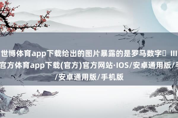 世博体育app下载给出的图片暴露的是罗马数字‌Ⅲ-世博官方体育app下载(官方)官方网站·IOS/安卓通用版/手机版