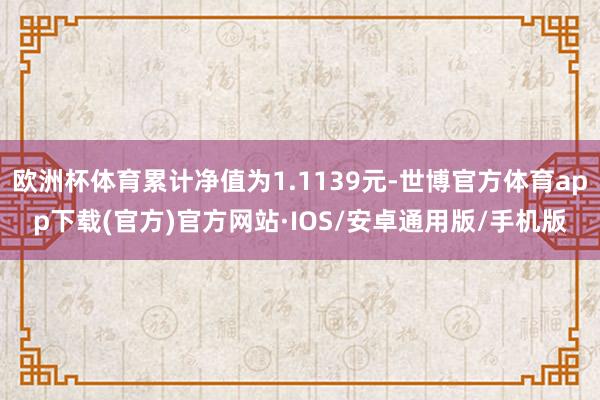 欧洲杯体育累计净值为1.1139元-世博官方体育app下载(官方)官方网站·IOS/安卓通用版/手机版