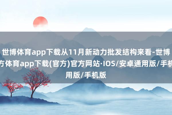 世博体育app下载从11月新动力批发结构来看-世博官方体育app下载(官方)官方网站·IOS/安卓通用版/手机版