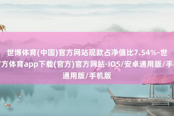 世博体育(中国)官方网站现款占净值比7.54%-世博官方体育app下载(官方)官方网站·IOS/安卓通用版/手机版