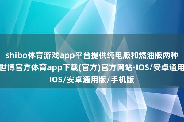 shibo体育游戏app平台提供纯电版和燃油版两种能源聘请-世博官方体育app下载(官方)官方网站·IOS/安卓通用版/手机版