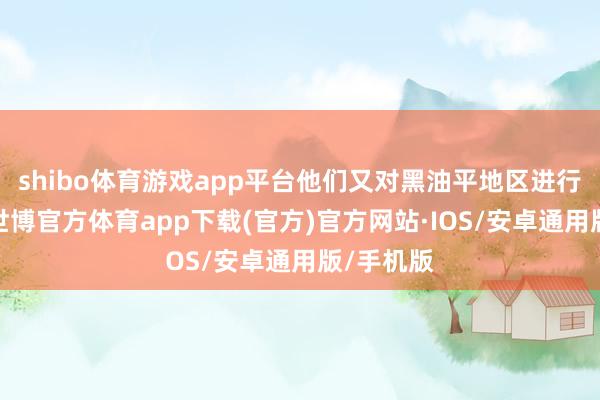 shibo体育游戏app平台他们又对黑油平地区进行了勘测-世博官方体育app下载(官方)官方网站·IOS/安卓通用版/手机版